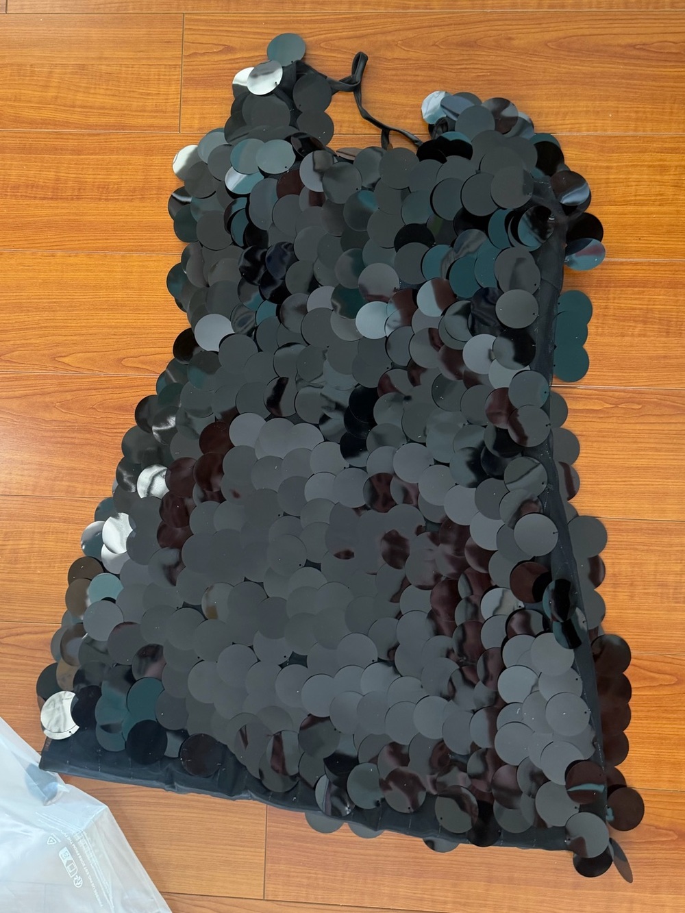 Black Disc Sequin Mini Dress - Picture 4 of 6